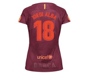 2017-18 Barcelona Third Women Shirt (Jordi Alba 18)
