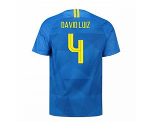 2018-2019 Brazil Away Nike Football Shirt (David Luiz 4)