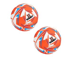 2PK Summit Size 4 Classic Soccer/Football Stitched PVC 32 Panel Playing Ball