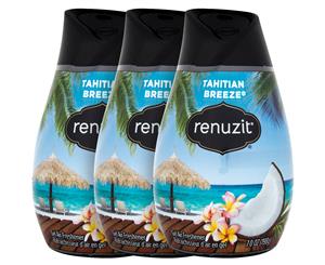 3 x Renuzit Gel Air Freshener Tahitian Breeze 198g