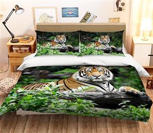3D Trunk Tiger 151 Bed Pillowcases Quilt