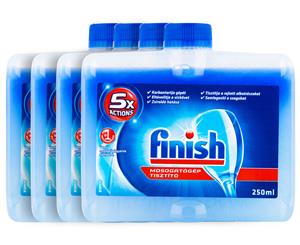 4 x Finish Dishwasher Cleaner Regular 250mL