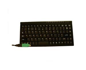 8Ware Mini Keyboard USB & PS2 Black 89 Keys Multimedia keyboard with 10 hot keys