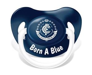 AFL Carlton Blues TEAM Logo Infant Baby Dummy Pacifier Baby
