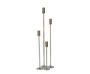 AVA 70cm Tall Single Candle Stand - Nickel