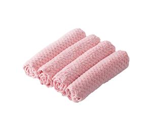 Absorbent Microfiber Cleaning Cloth4 Pack - Pink