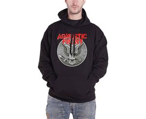 Agnostic Front Hoodie Against All Eagle Logo Official Mens Pullover - Black