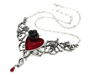 Alchemy Gothic The Blood Rose Heart Pendant