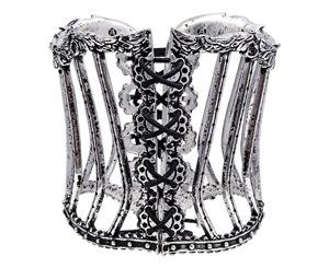 Alchemy Gothic Tightlace Corset Pewter Bangle Bracelet