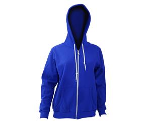 Anvil Womens Full Zip Hooded Sweatshirt / Hoodie (Royal Blue) - RW138