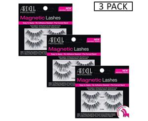 Ardell Magnetic Strip Lash - 113 Fake Eyelashes - No Adhesive Needed - 3 Pack