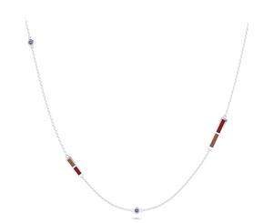 Assassin's Creed Odyssey Sapphire Chain Necklace For Women In Sterling Silver Design by BIXLER - Sterling Silver