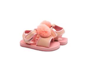 Atlantis Shoes Kids Sandals Fluffy Baby Pink