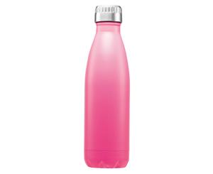 Avanti 500ml Fluid Water Vacuum Thermo Stainless Steel Bottle Hot Cold Soft Pink