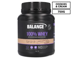 Balance 100% Whey Protein Cookies & Cream 750g