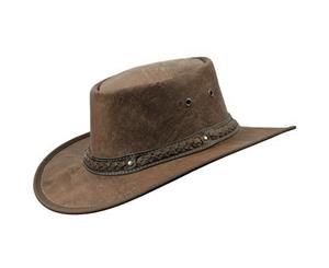 Barmah Squashy Roo Kangaroo Leather Hat - Hickory Crackle