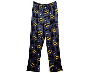 Batman Toss Logos and Characters Fleece Sleep Pants