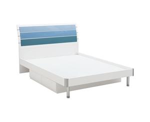 Blue Lover King Single Frame Storage Bed With Drawer