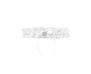 Bridal Garter Traditional Deluxe - Snow