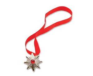 Bristol Novelty Dracula Medallion (Red/Gold) - BN428