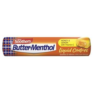 Butter Menthol Liquid Center Honey Lemon 50g Stick