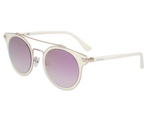 Calvin Klein Women's Round Sunglasses - White/Purple