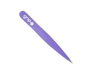 Caronlab Grip Professional Pointed Tweezer Matte Purple Hair Removal Tool