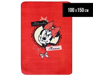 Castle Kids 100x150cm Minnie Mouse Rug - Red/Multi