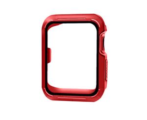 Catzon Apple Watch Screen Protector Soft TPU All Around Protective Case Ultra-Thin Anti-Scratch Bumper Cover -Red Black