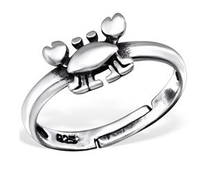 Children's Sterling Silver Crab Ring