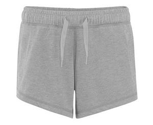 Comfy Co Womens/Ladies Elasticated Lounge Shorts (Heather Grey) - RW5341