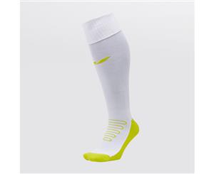 Concave Football Socks - White/Lime