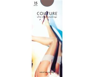 Couture Womens/Ladies Nylon 15 Denier Stockings (1 Pair) (Chantilly) - LW124