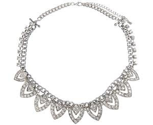 Cz By Kenneth Jay Lane Crystal Queen Necklace - Silver