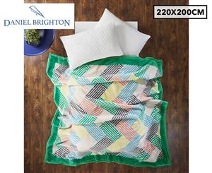 Daniel Brighton 220x220cm Mink Plush Blanket - Delta Geo