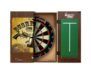 Dart Board Set Ned Kelly Bushranger + MICRO BAND 3 + Darts