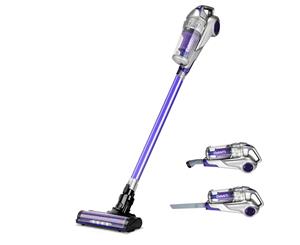 Devanti Handheld Vacuum Cleaner 120W Cordless Stick Handstick Bagless Recharge Portable Car Vac LED Headlight Purple