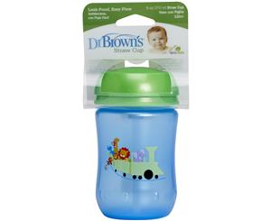 Dr Brown's Straw Cup Blue 270ml