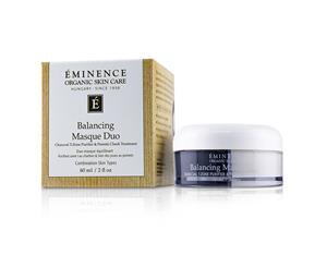 Eminence Balancing Masque Duo Charcoal TZone Purifier & Pomelo Cheek Treatment For Combination Skin Types 60ml/2oz