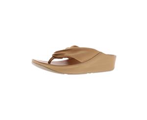 Fitflop Womens Twiss Leather Microwobbleboard Slide Sandals