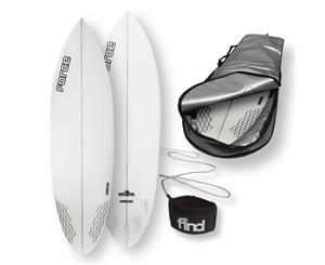 Force Blitz Polytec 6Ɔ" Surfboard + Cover + Leash Package