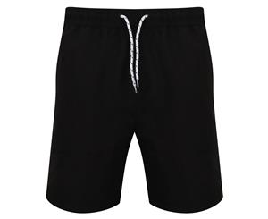 Front Row Mens Board Shorts (Black/Black) - RW6073