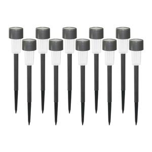Gardenglo Pearl Grey Solar Path Light - 10 Pack