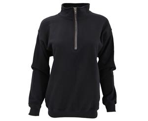 Gildan Adult Vintage 1/4 Zip Sweatshirt Top (Black) - BC1408