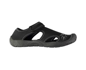 Hot Tuna Kids Rock Sandals - Black Hook and Loop Touch and Close - Black