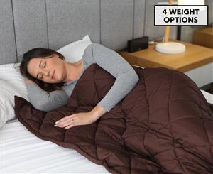 Hotto Cuddle Comfort Weighted Blanket - Coffee