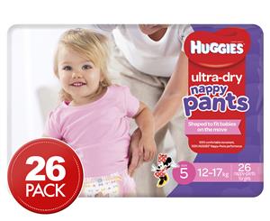 Huggies Walker Nappy Pants For Girls 12-17kg 26pk