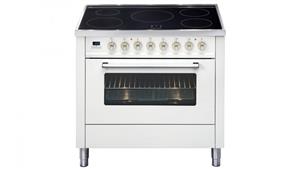 ILVE 900mm Induction Electric Freestanding Cooker - Bright White