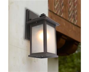 Iko Outdoor Wall Light Plain Frosted Glass Simple ORB Bronze