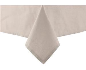 Ladelle Taupe Linen Look Tablecloth 1.5m x 2.25m